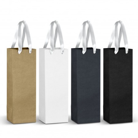 Champagne Ribbon Handle Paper Bag Promotional Products